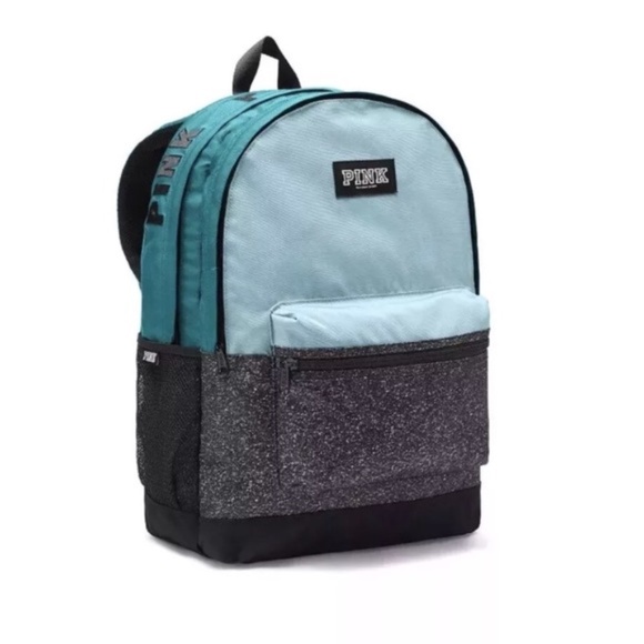 blue pink bookbag